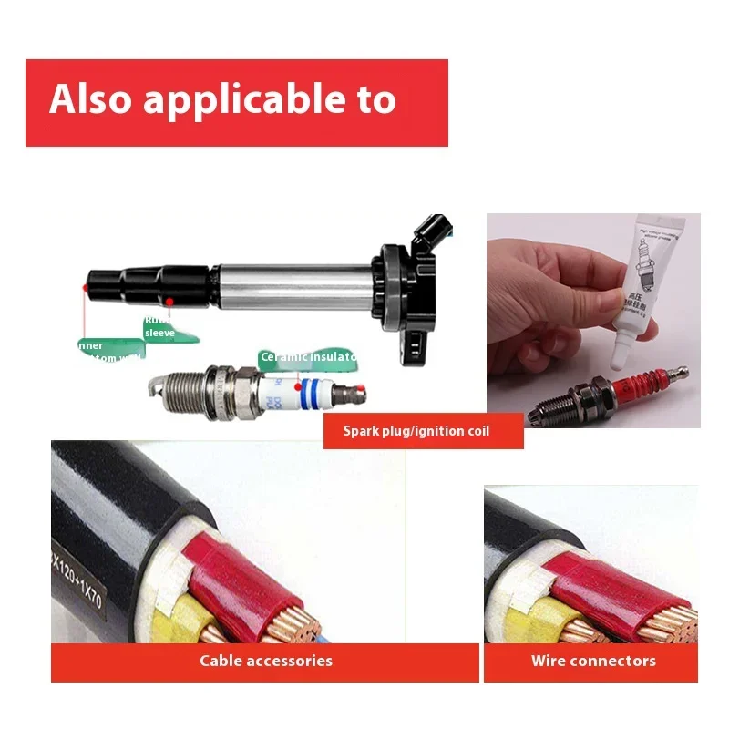 

2/5/10/15/20pcs Automobile High Voltage Silicone Insulating Grease Temperature Resistance Anti Ignition Coil Corrosion Seize