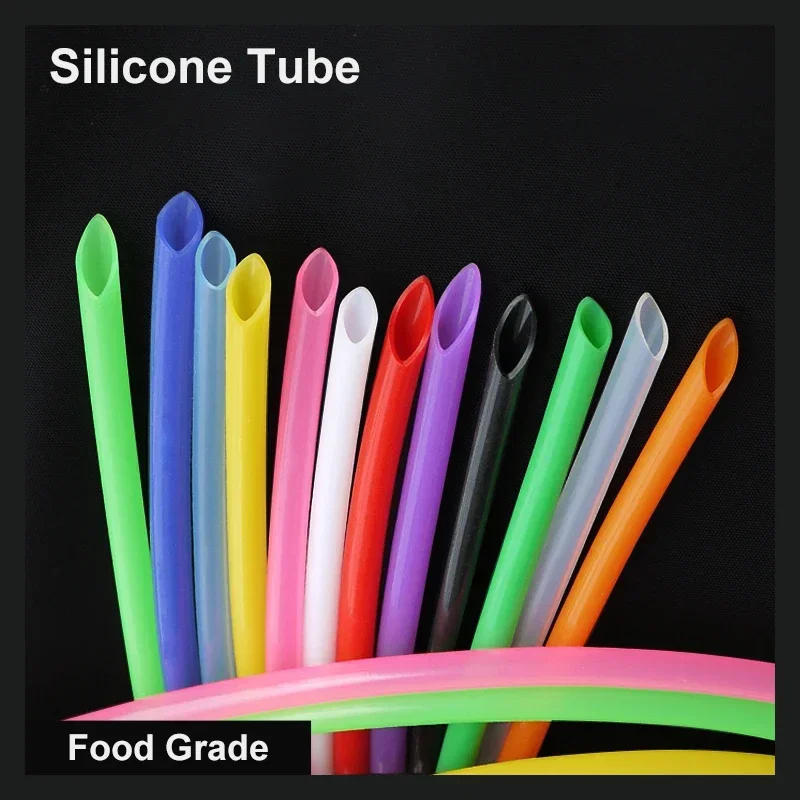 

Hot Sale 1 meter Food Grade Color Silicone Tube ID 10 12 13 14 15 16 18 20 25 32 Flexible Nontoxic Drink Pipe Water Hose