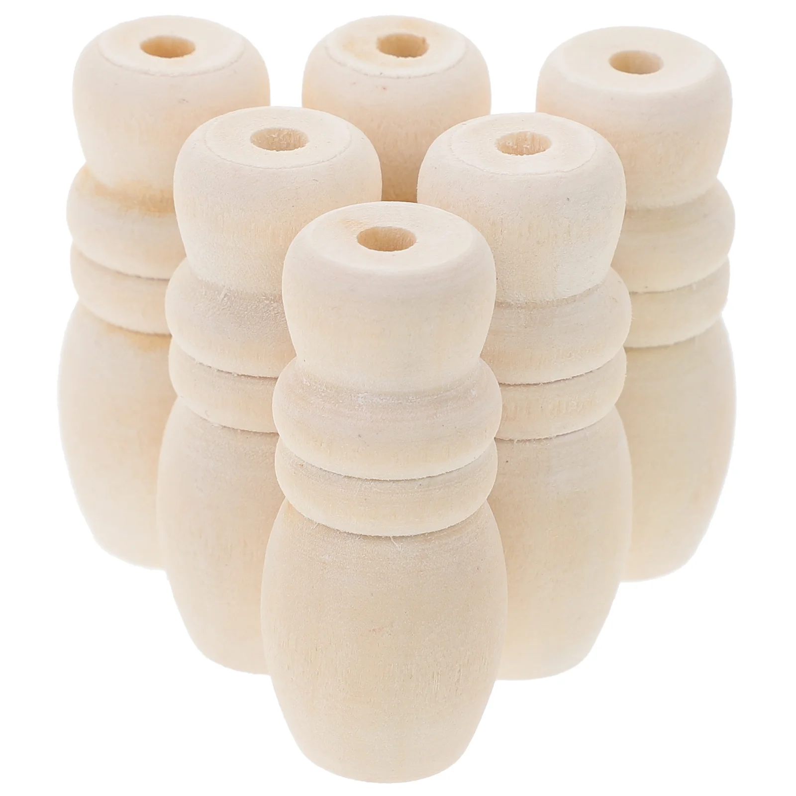 

6Pcs Wooden Cord Knobs for Blinds Decorative Pull Ends Replacement Accessories for Window Curtain Cord Tassels and Shade Pulls