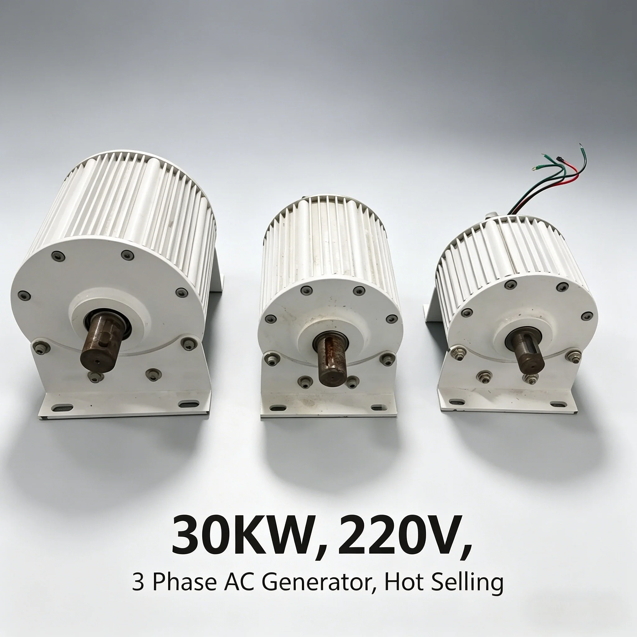 30KW 380V AC Three Phase Permanent Magnet Generator Low RPM Direct Drive Gearless PMG Alternator for Wind Water Turbine