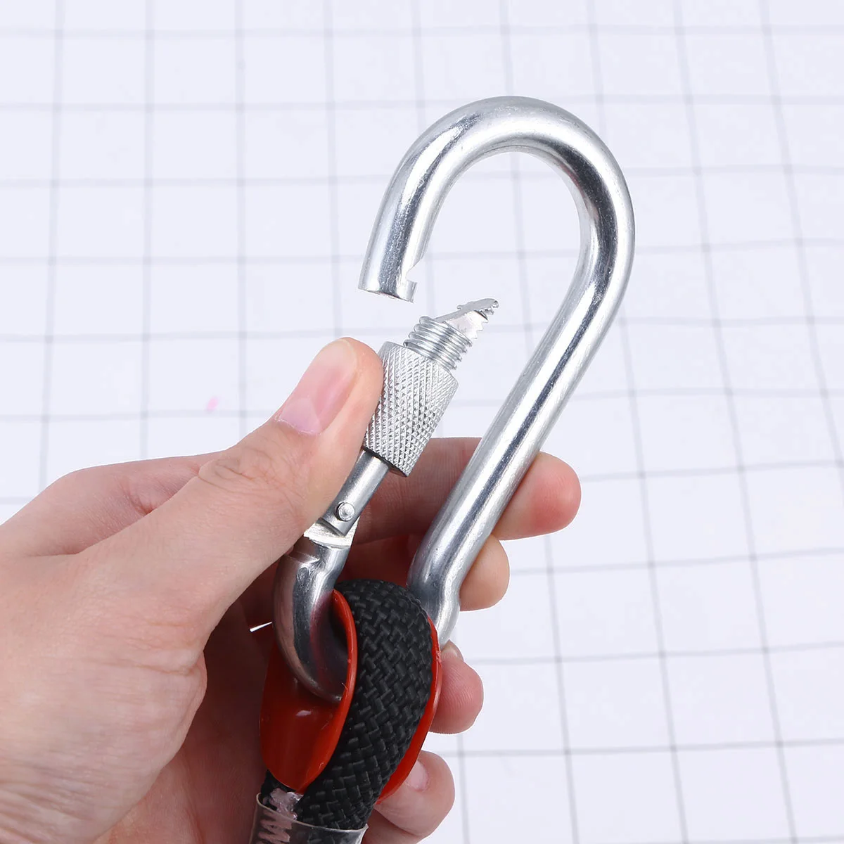 

10m 10mm Thickness Reinforced Polyester Climbing Rope Safety Sling Durable Lightweight Mountaineering Rappelling Auxiliary Cord