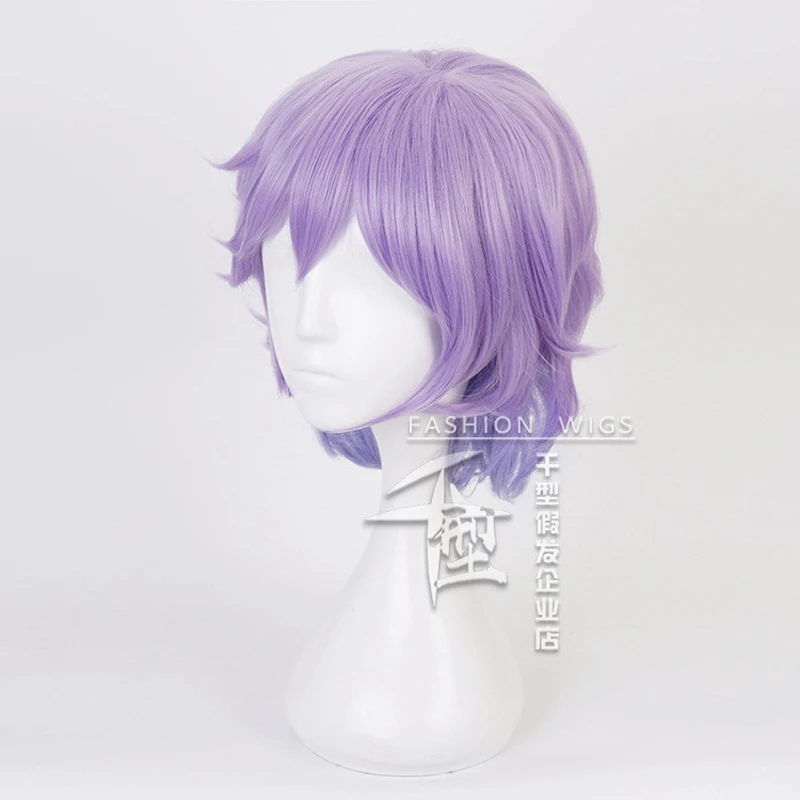 Twisted Wonderland Wig Epel Felmier Cosplay Wig Poison Apple Light Purple Hair Snow White Halloween Men Women Role Play