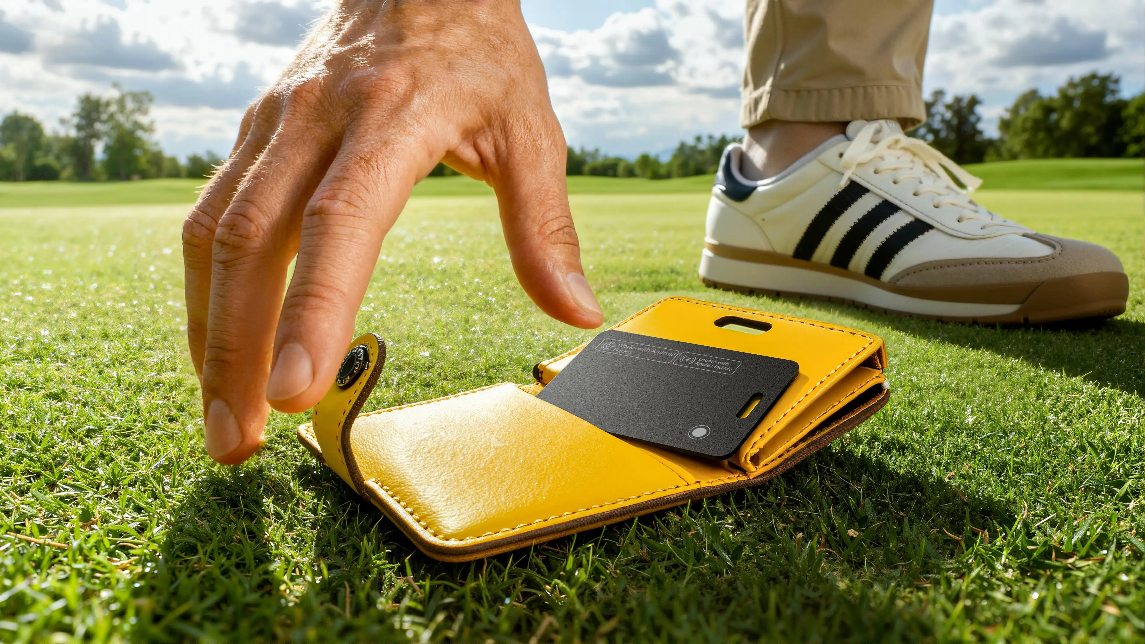 Rectangular Black Smart Tag Remote Controlled Portable Light Anti-Tracking Alarm System and  Android Ios Google Find My