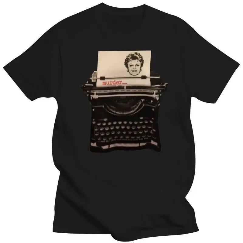 2022 Murder She Wrote / Angela Lansbury / Typewriter T Shirt Print T Shirt Mens Short Sleeve Hot Tops Tshirt Homme