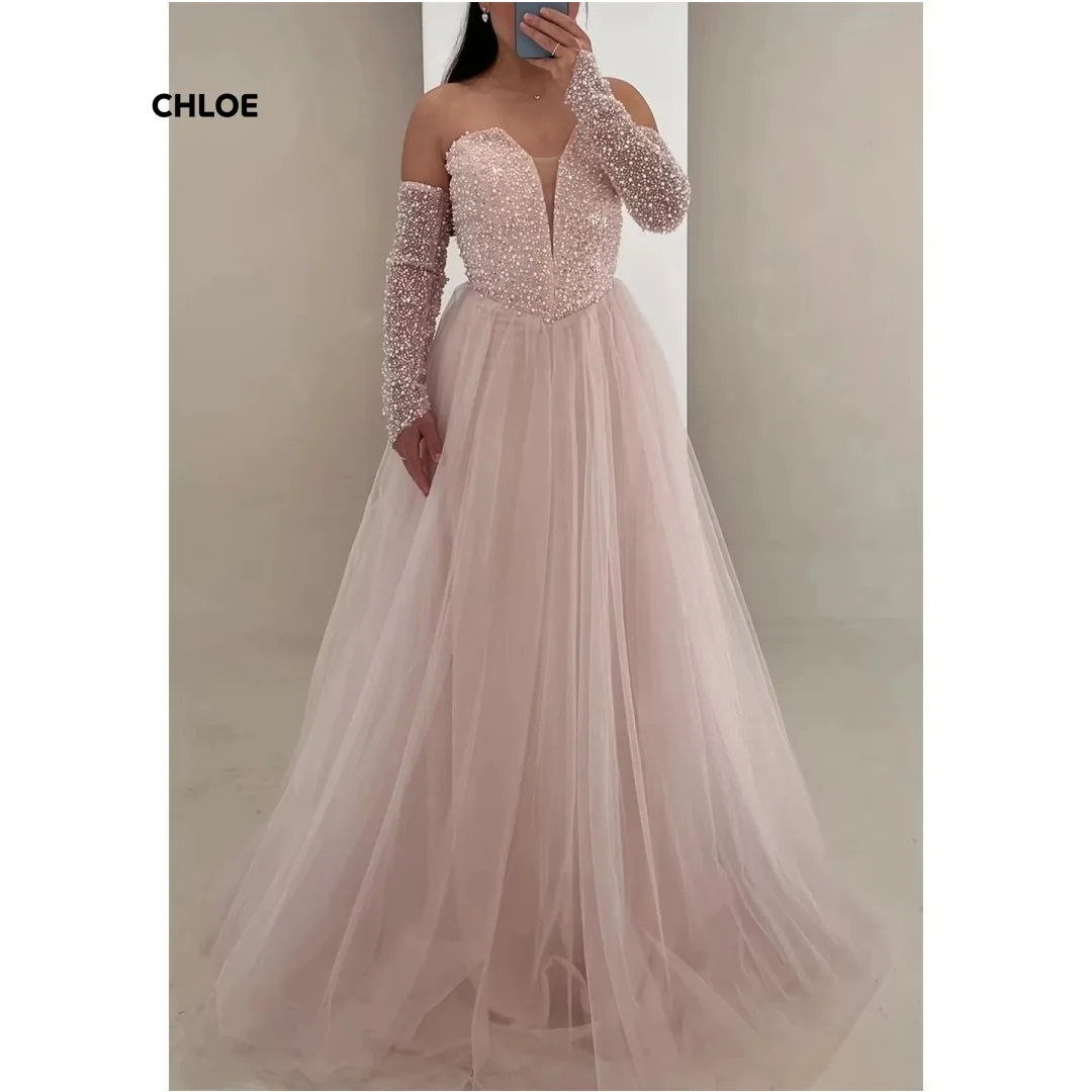 

Линия Вечерние платья Женские элегантные роскошные платья 2025 для особых случаев Бальное платье на заказ Платье для выпускного вечера с открытыми плечами