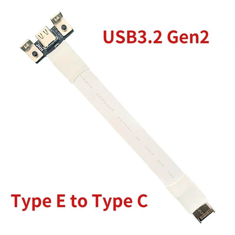 USB 3.2 GEN 2 Type-E Male to Type-C Female Extension Cable Internal 3.1 Type E C Male/Female Extender for Mainboard Front Panel