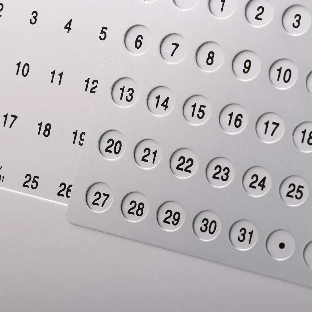 ديكور مكتبي متين وفريد من نوعه من سبائك الألومنيوم الإنجليزية للمنزل، تقويم 100 عام، تقويم دائم، تقويم معدني