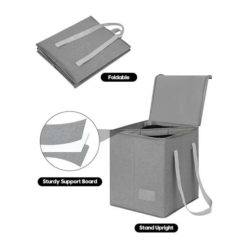 

【Rushed】Clothes Hanger Organizer Bag-Hanger Storage Containers With Lid For Dustproof, Hanger Holder, Hanger Caddys Organizer