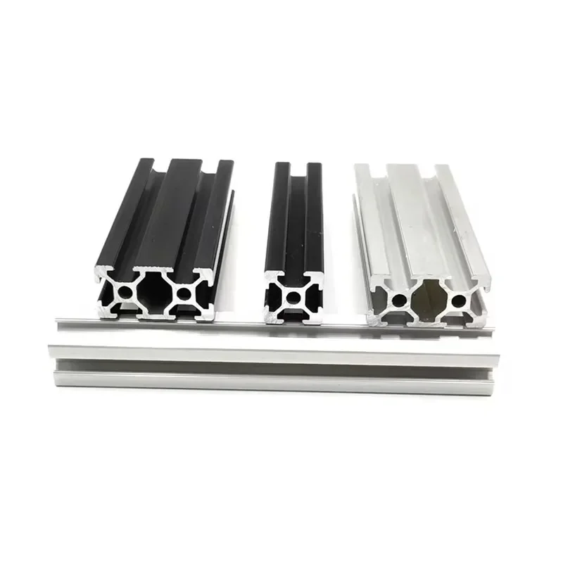 black 2040 European standard anodized aluminum extrusion profile 100-800mm linear rail length for 3D CNC printer