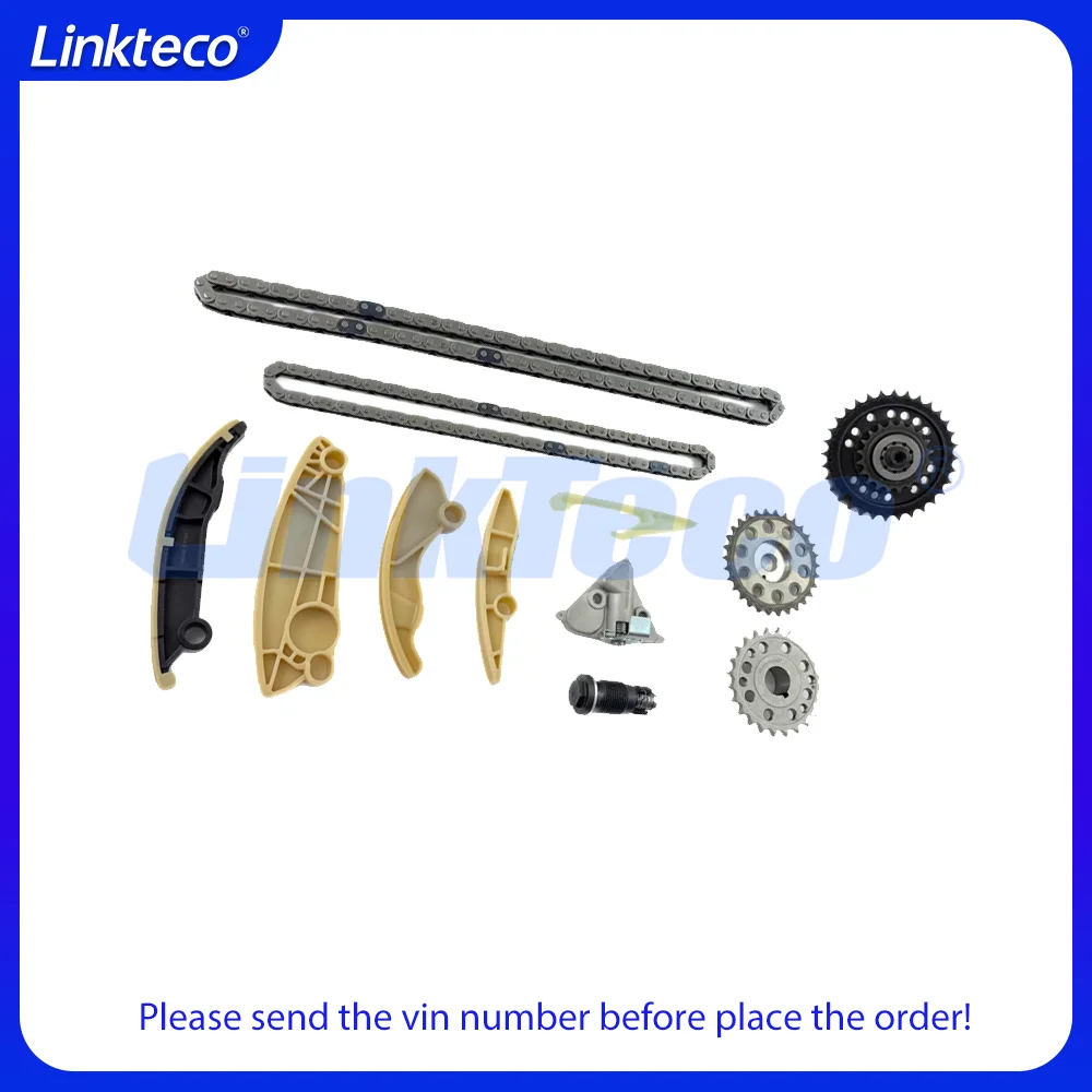 Engine Timing Chain Kit Fit 2.0 L 204DT AJ200 For Jaguar XF XE Land Rover Discovery RANGE ROVER EVOQUE SPORT VELAR 15-24 2.0L