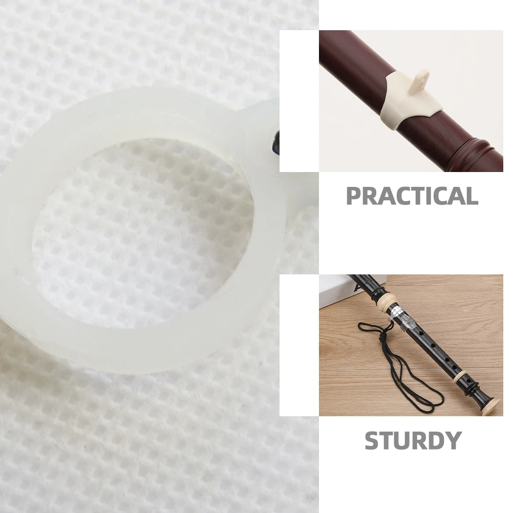 

Recorder Accessories Thumb Pad Lanyard Clarinet Finger Rest Cushion Nylon Mat Comfortable Long-term Use Easy Install Protective