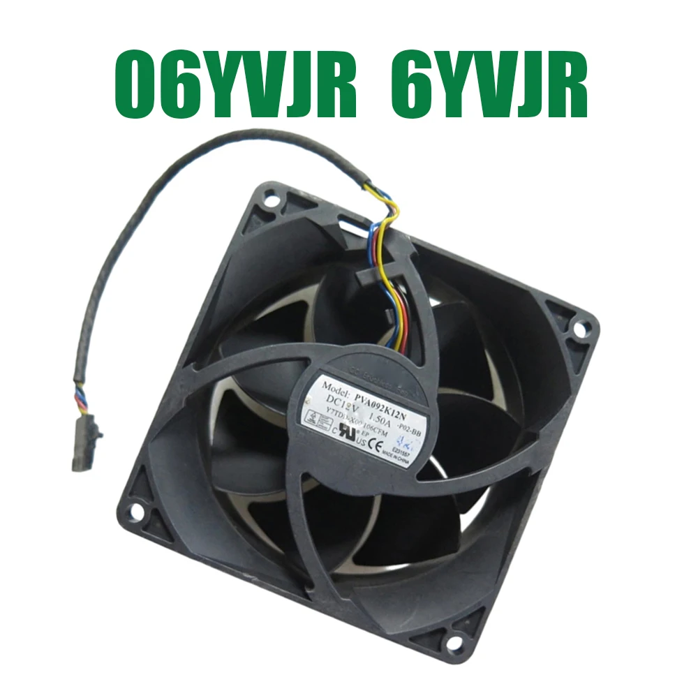 For DELL For Precision Workstation T5810 T7910 06YVJR 6YVJR PVA092K12N-P02-BB AFC0912DE-C DC12V Desktop Front Cooling Fan