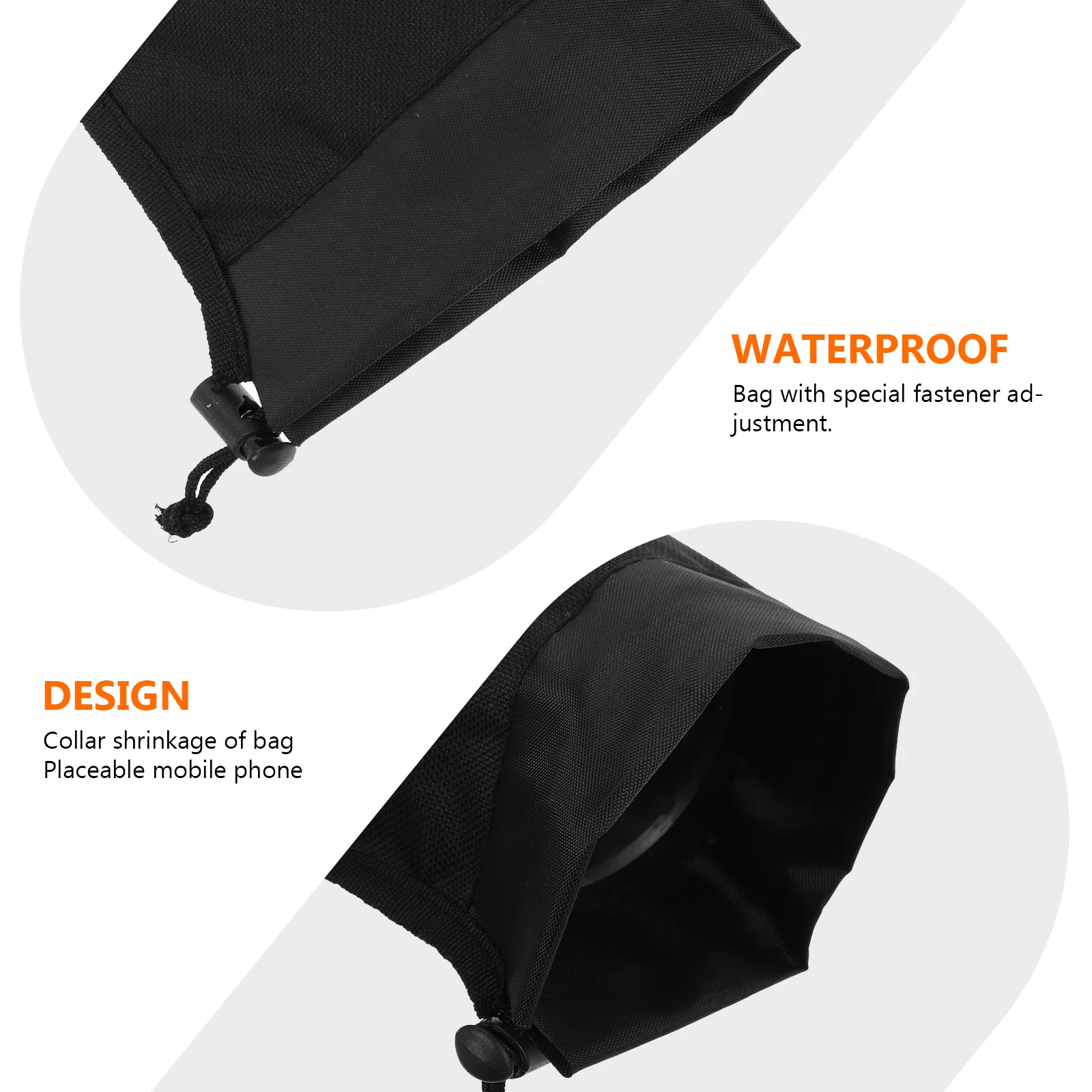 

2Pcs Hiking Storage Bag Waterproof Durable Material Trekking Accessories Carrying Case Camping Carrying Bag Travel