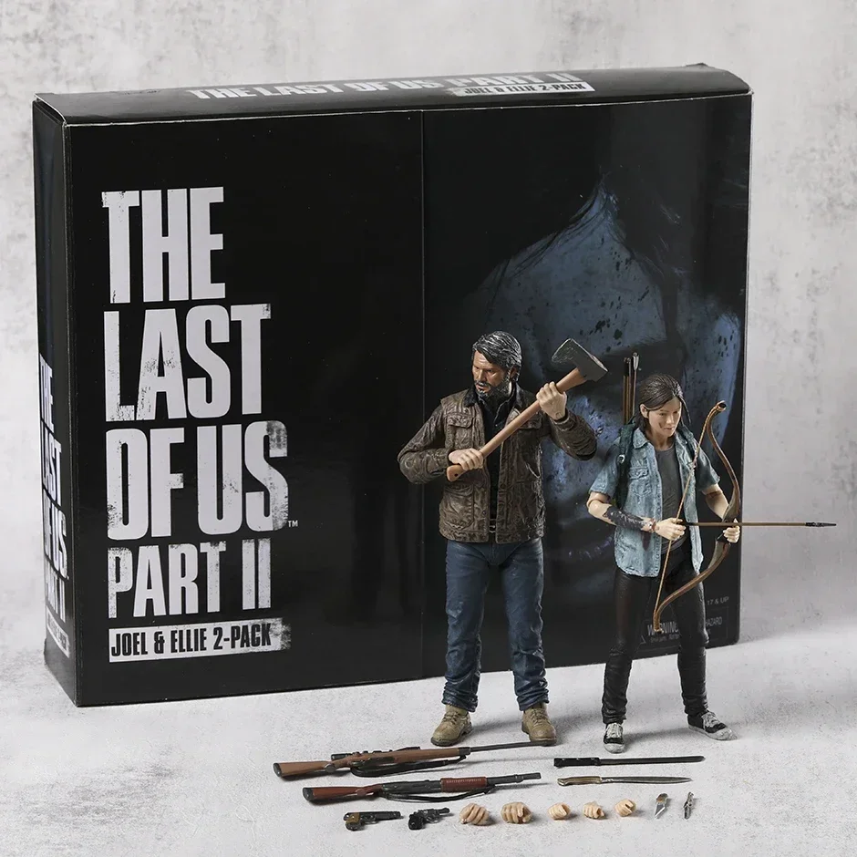 NECA The Last of Us 2: Ultimate Joel and Ellie Action نموذج لجسم لعبة هدية للمجموعة مكونة من قطعتين