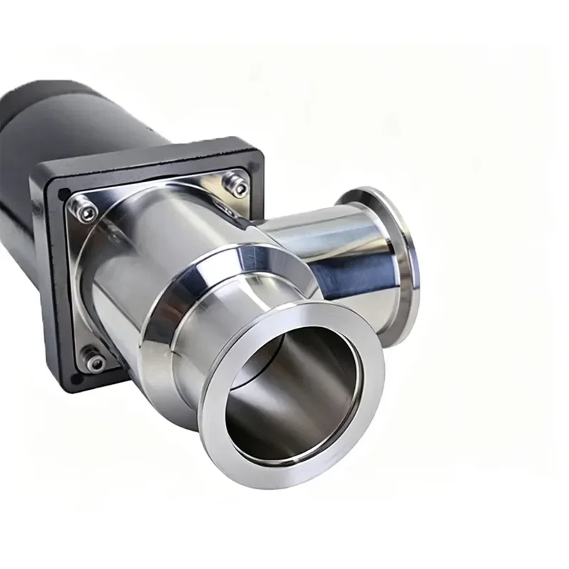 GDC High Vacuum Manual Electromagnetic Vacuum Pump Angle Valve Solenoid Operated Flapper Valve