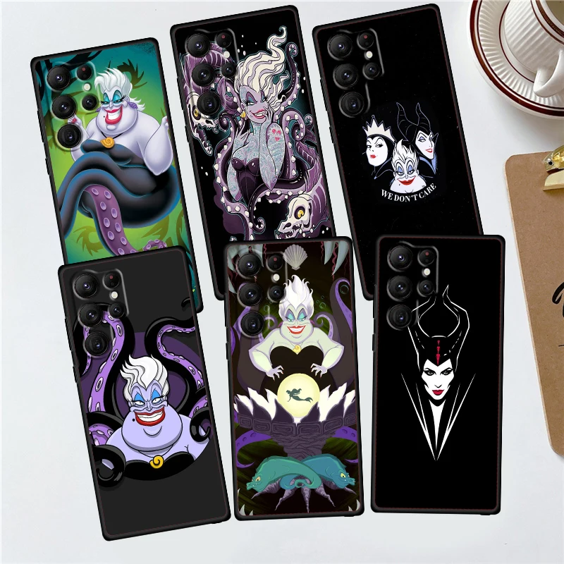 

Maleficent Usula Disney Phone Case For Samsung Galaxy S24 S23 S22 S21 S20 FE S10 S10E S9 Plus Ultra Pro Lite 5G Black Cover