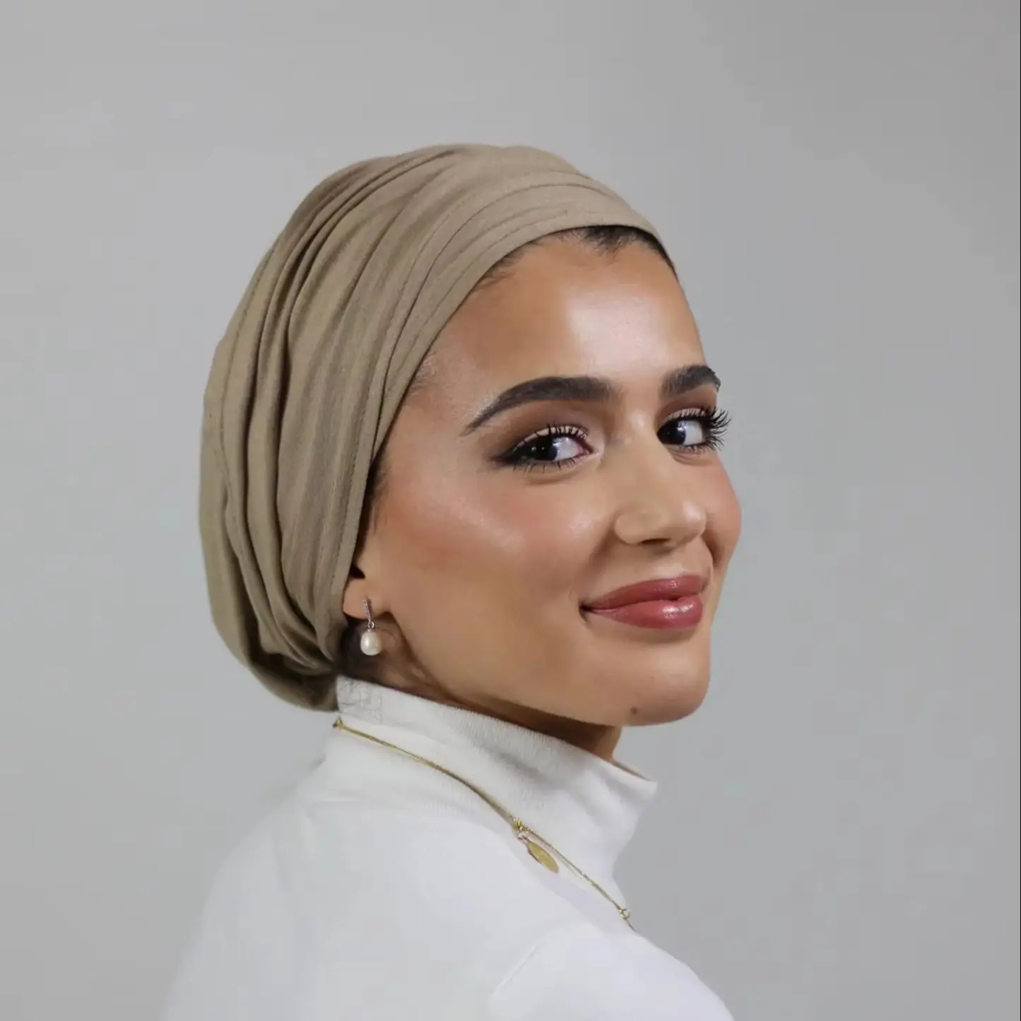 Hot Cotton Modal Hijab Caps Instant Plain Inner Cap Muslim Women Undercap Easy Wrap Turban Cotton Modal Bandana Hat Headband image 3