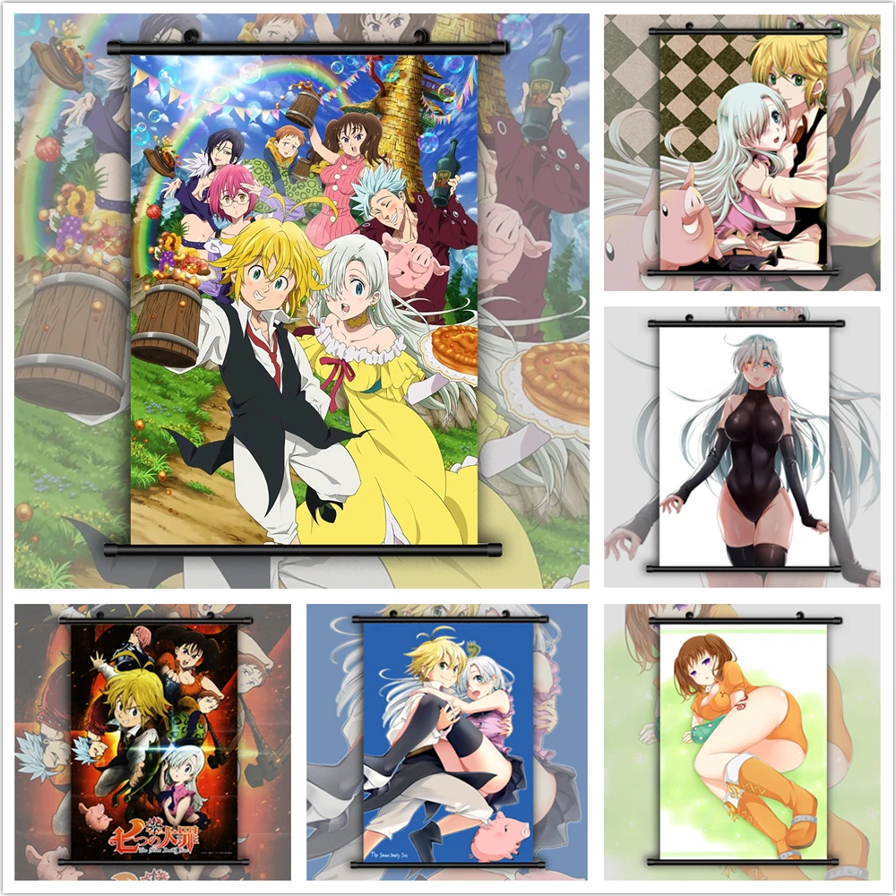 The Seven Deadly Sins Nanatsu No Taizai Meliodas Manga Canvas Painting Prints Wall Art Decor Pictures Home Decor Anime Posters