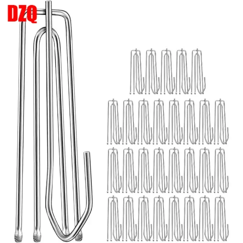 Vulnerable Curtain Hook Tape Pinch Pleat Drapery Hooks Stainless Steel Pleated for Drapes customize