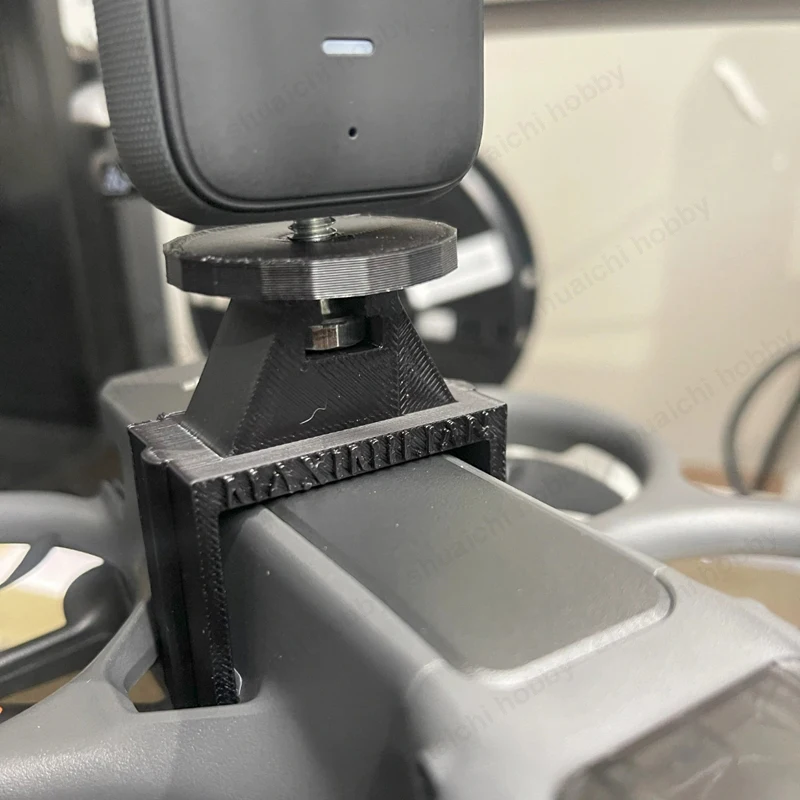 1 conjunto para dji avata2/go pro câmera de ação montagem 3d impresso suporte fixo pendurado acima/abaixo acessórios diy para rc fpv drone