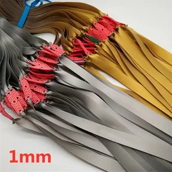 3/6pcs 1mm Thickness Flat Rubber Band for Slingshot Hunting Catapult Natural Latex Elastic Resilient Shooting