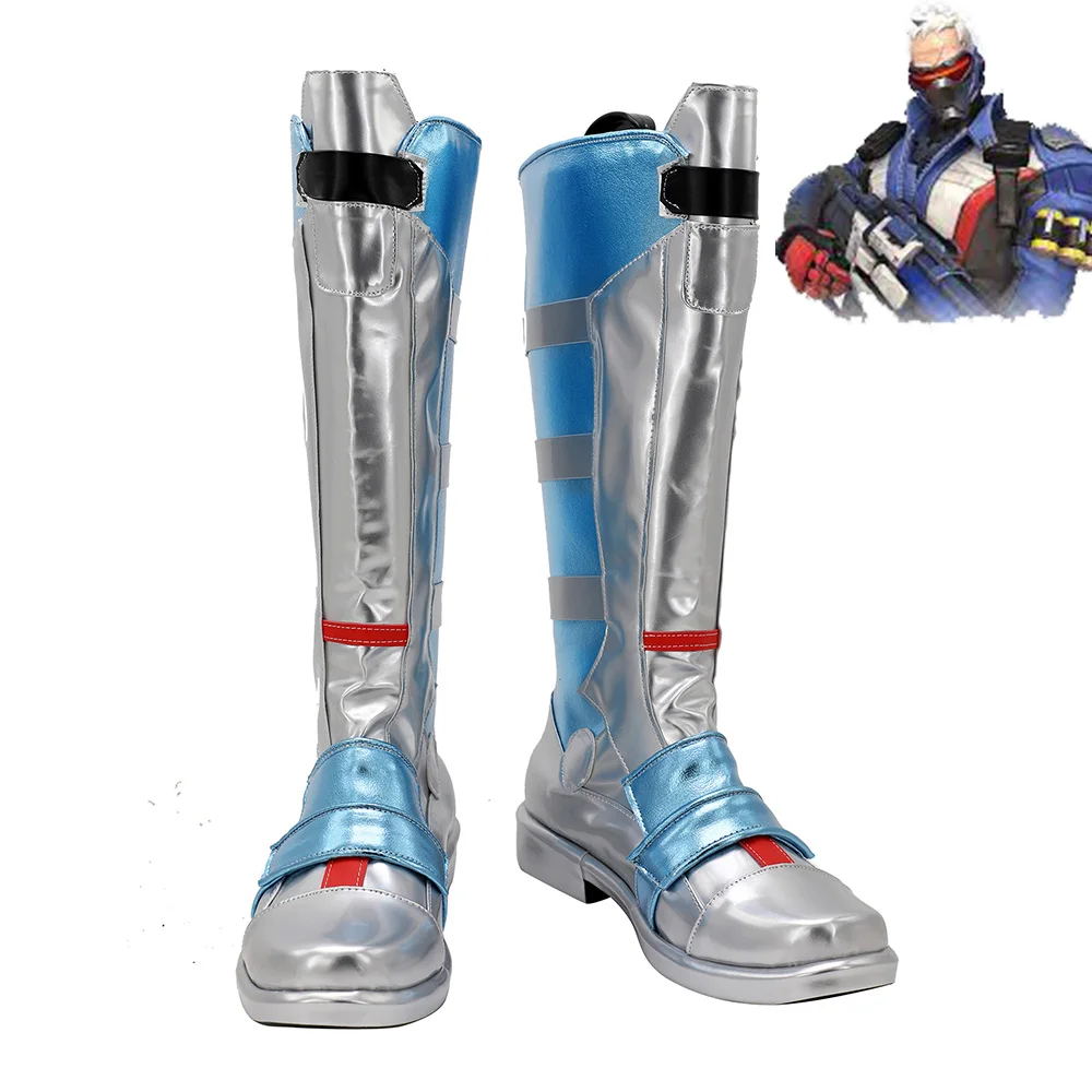 

OW SOLDIER:76 Shoes Cosplay Men Boots