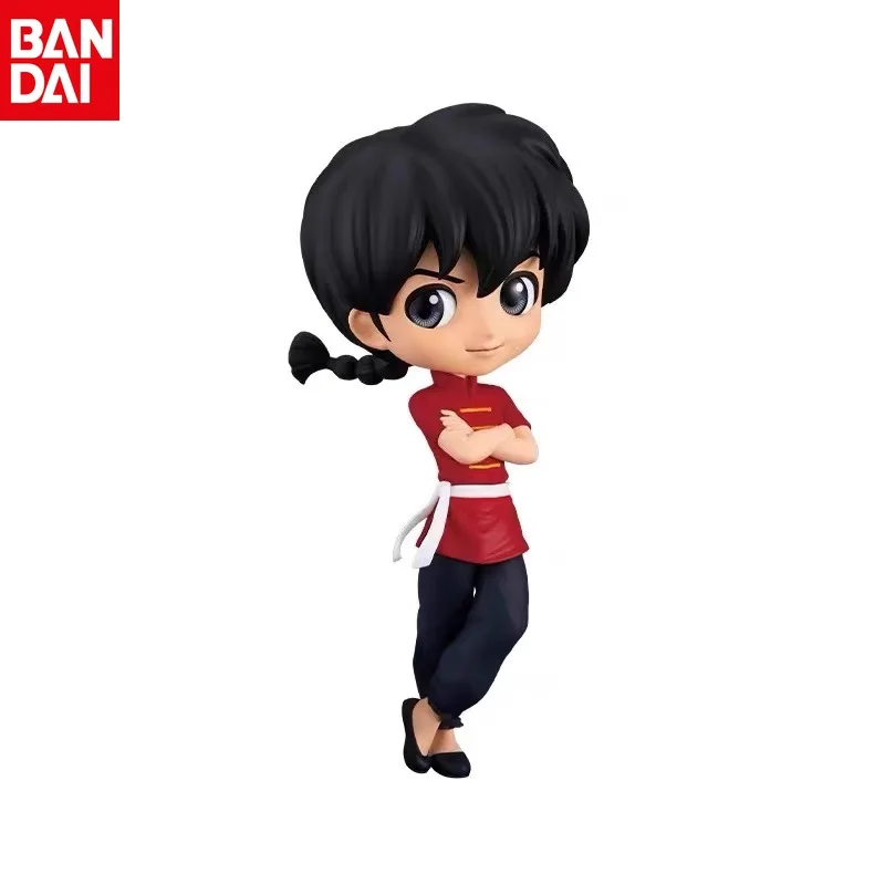 Bandai Original Ranma Nibun-no-Ichi 1/2 Ranma Men's Version PVC Anime Figure Model Collectibles Desktop Ornaments Kids Gifts