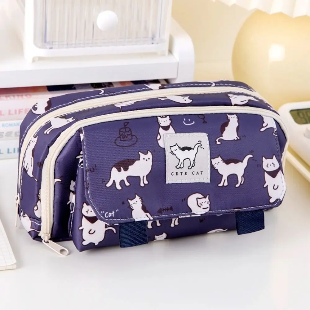 

Multi-functional Pencil Case Special Design Flip Pen Bag Portable Large Capacity Stationery Storage Pouch Office School Supplies