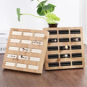 10ベストセールス竹の宝石ディスプレイ-3