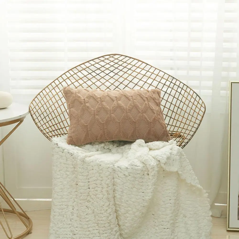 1 Pc Multi-color Optional Pillow Case Soft Comfortable Rectangular Cushion Cover For Bed Livingroom Sofa Party Supplies