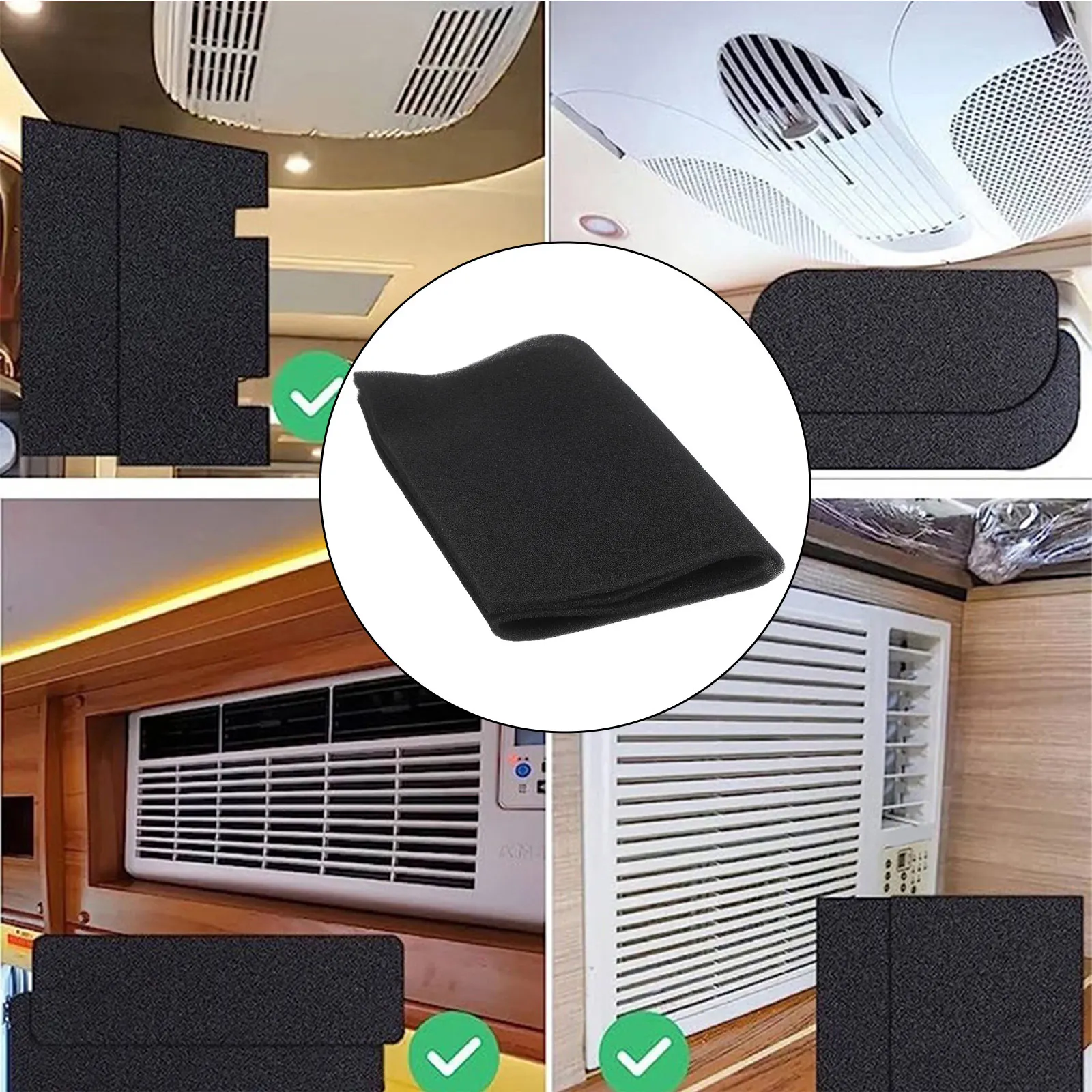 1 meter x 40cm Cotton Filter Sponge Sheet Replacement for Air Conditioning Units Range Hoods Furnace and Vent Filters