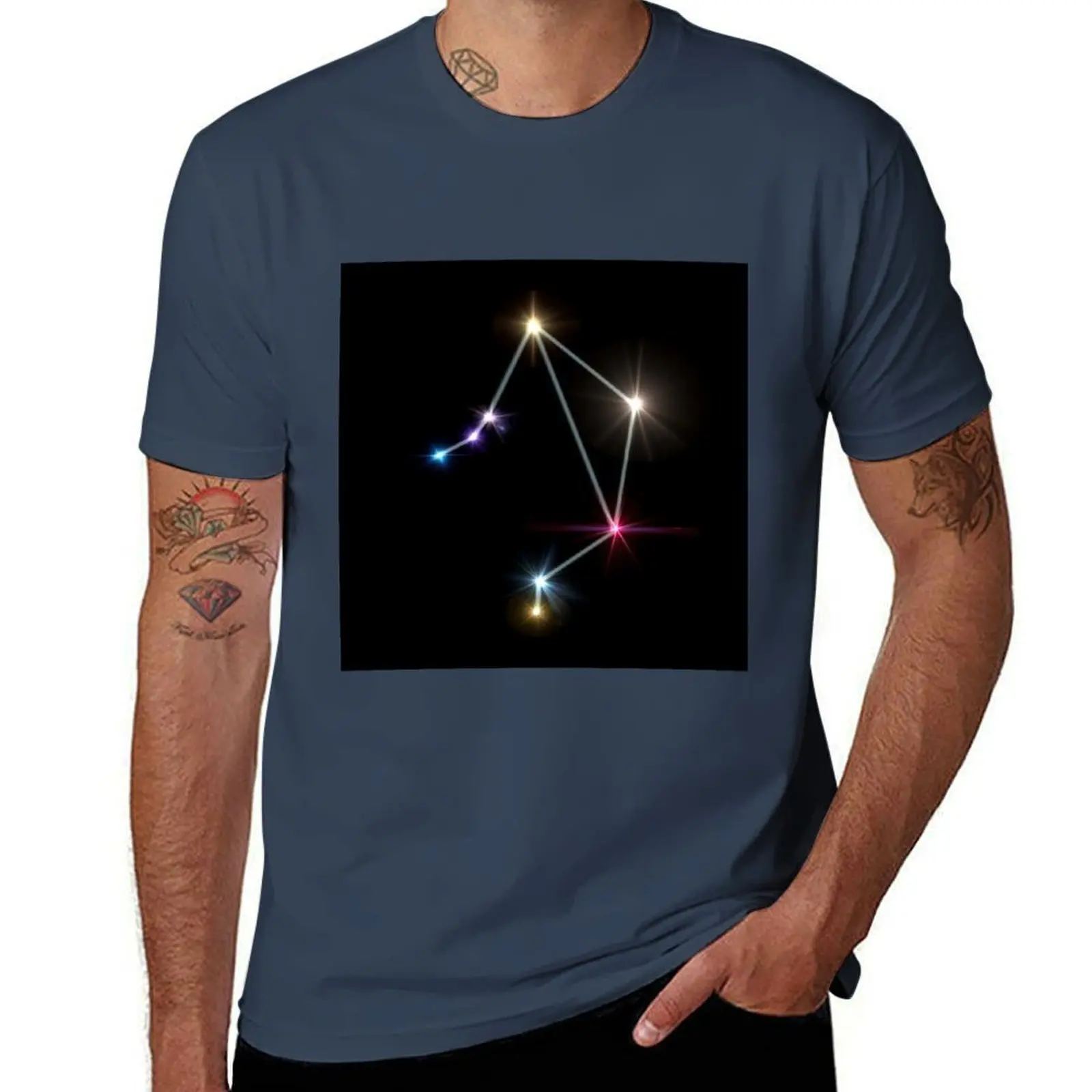 

Libra Horoscopes with black background T-Shirt printed t shirts for man funny t shirts dark humor T-Shirt