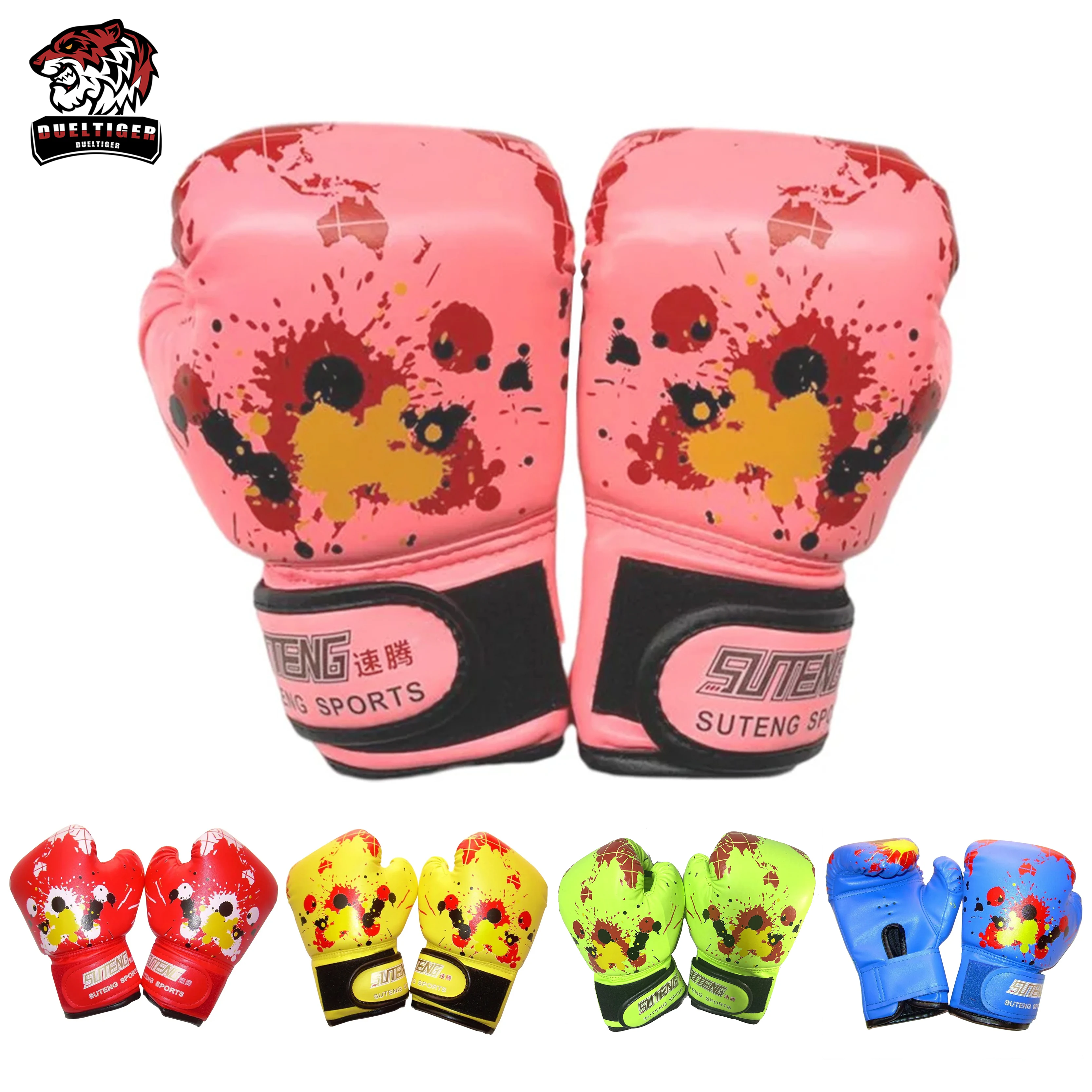 

DUELTIGER Children Boxing Glove PU Leather Sport Punch Bag Training Gloves Sparring Glove for Kids Boxing Glove Equipment