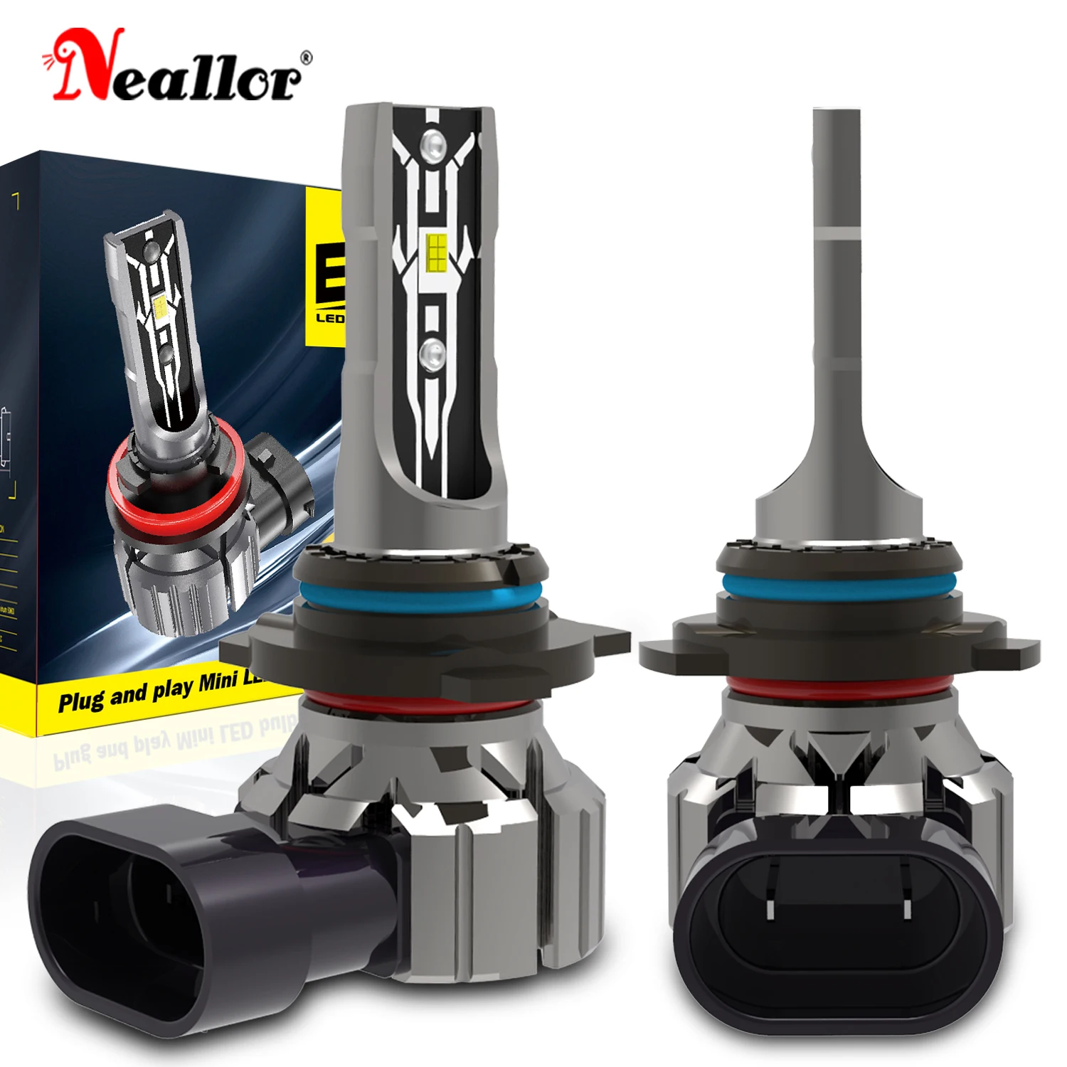 2 stücke HIR2 9012 PX22d Led Licht Kein Adapter Erforderlich Canbus Fahrzeuge Scheinwerfer Leistungsstarke Weiße Moto Nebel Lampe Auto turbo Diode Birne