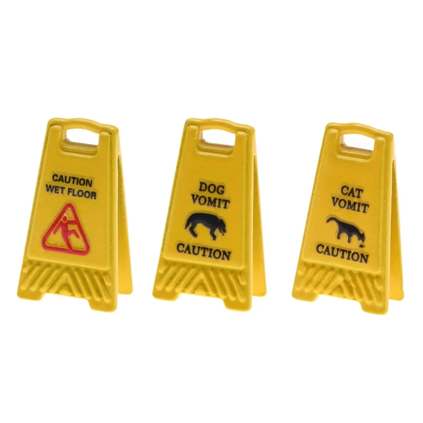 

Миниатюрный знак-предупреждение о мокром полу для кукольного домика 1/12, игрушки для сцен дорожного движения, аксессуары для декора кукольного домика