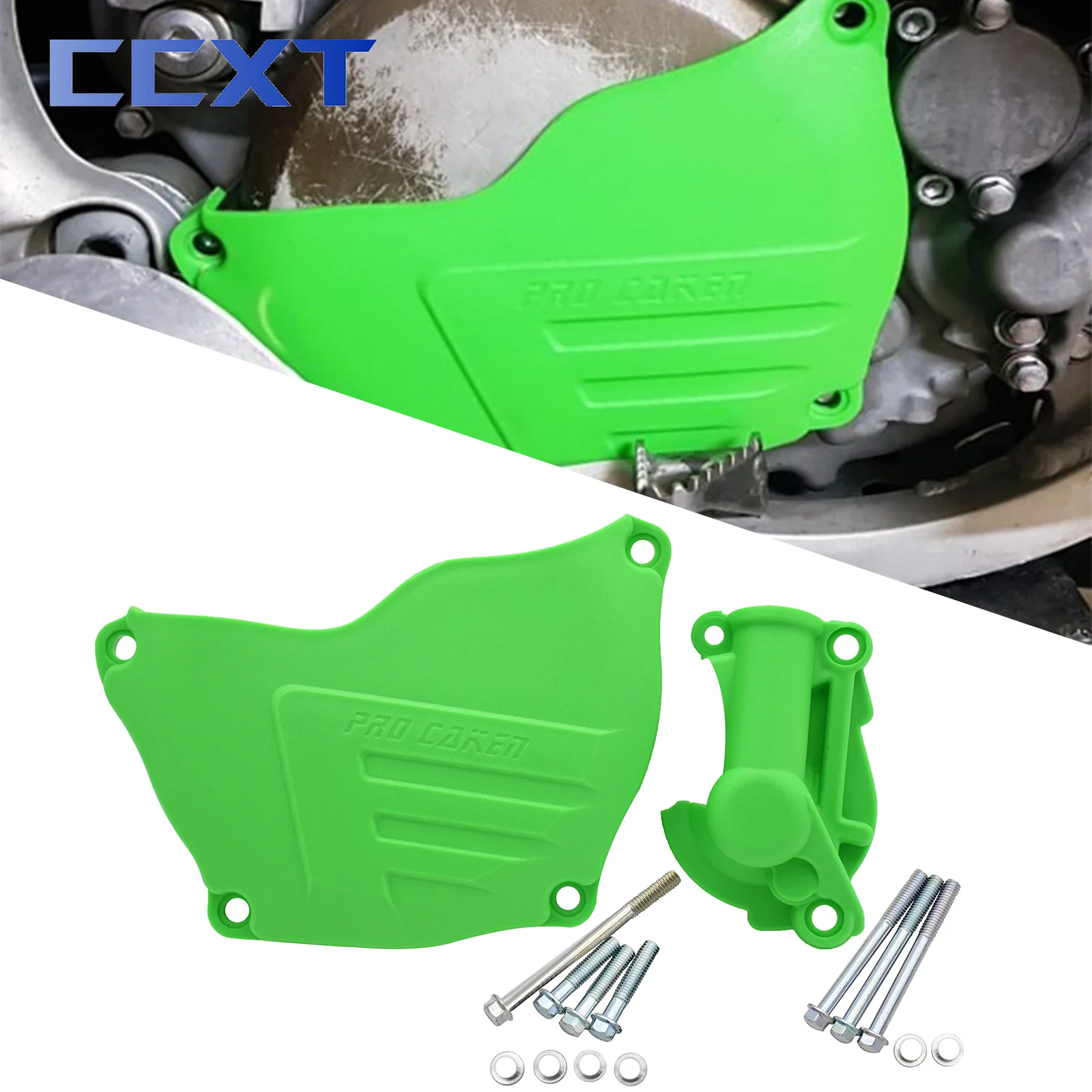 Motorcycle Clutch Guard Water Pump Protector For Kawasaki KX250F KX 250F 2004-2017 Dirt Bike Motocross Accessories Universal