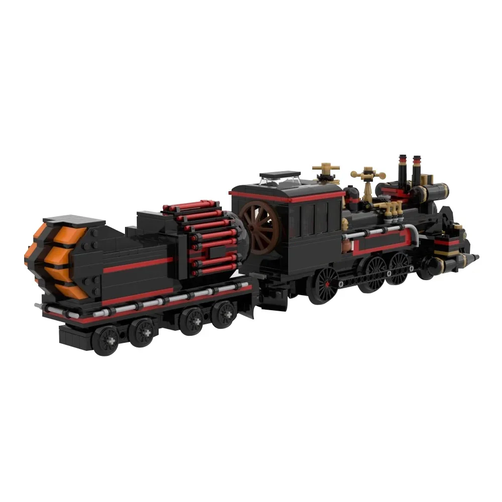 

MOC-41639 Back Future Jules Verne Time Train Building Block Model Steamed Train Traveling Machine Bricks Assembly Toys Kid Gifts
