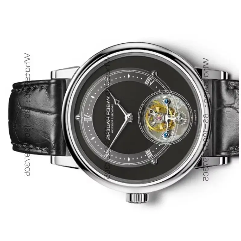 CCCC Chinese style watch men's mechanical watch tourbillon hollow leather waterproof men's watch