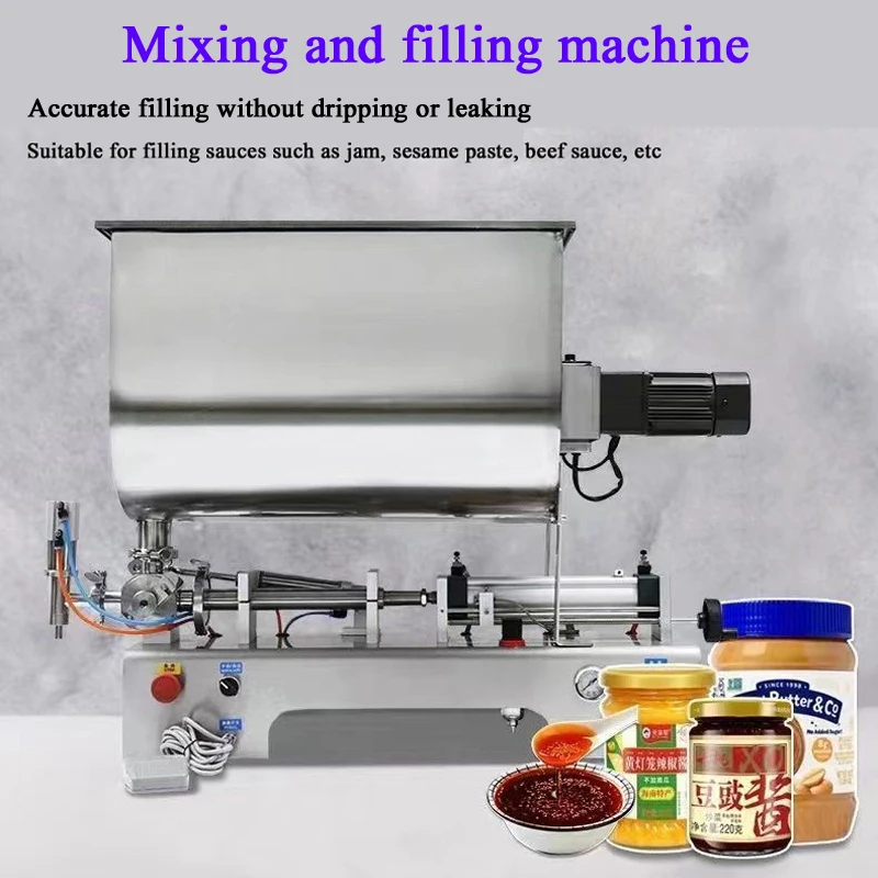 

PBOBP Horizontal Single Head Paste Filling Machine With Mixing Tank For Cleaning Paste And Body Lotion