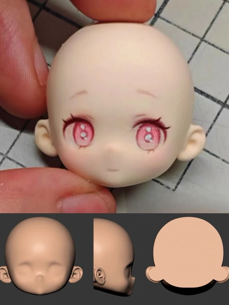 قالب سيليكون خفيف من الطين ، أداة صنع دمية السيراميك ، طين بوليمر يدوي ذاتي الصنع ، قالب وجه لشخصيات كرتونية للرسوم المتحركة