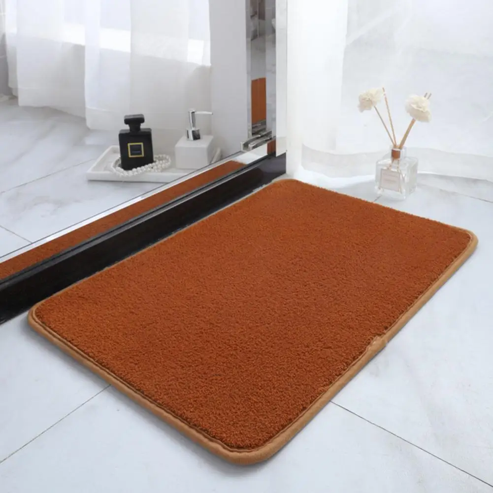 

Super Absorbent Bathroom Rug Non-slip Bathroom Carpet Extra-soft Quick Drying Bath Mat Rug Super Absorbent Wear for Bathroom