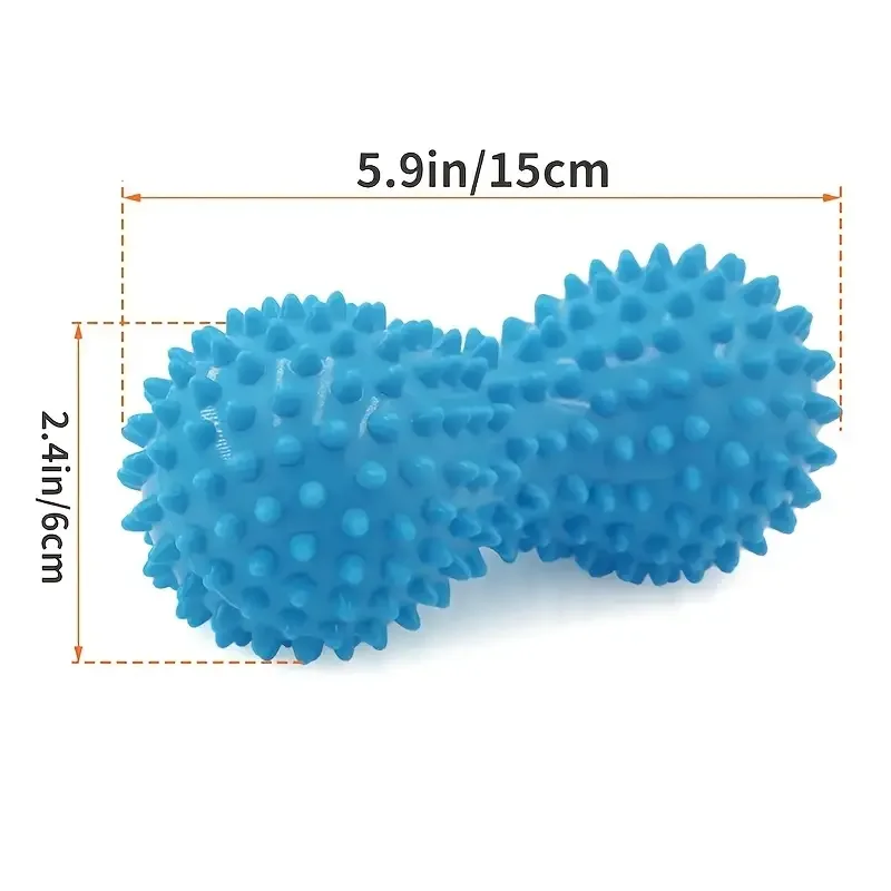 1Pc Peanut Massage Spiky Ball Training Grip Muscle Pain Stress Foot Massager Relax Roller Myofascial Balls for Plantar Fasc