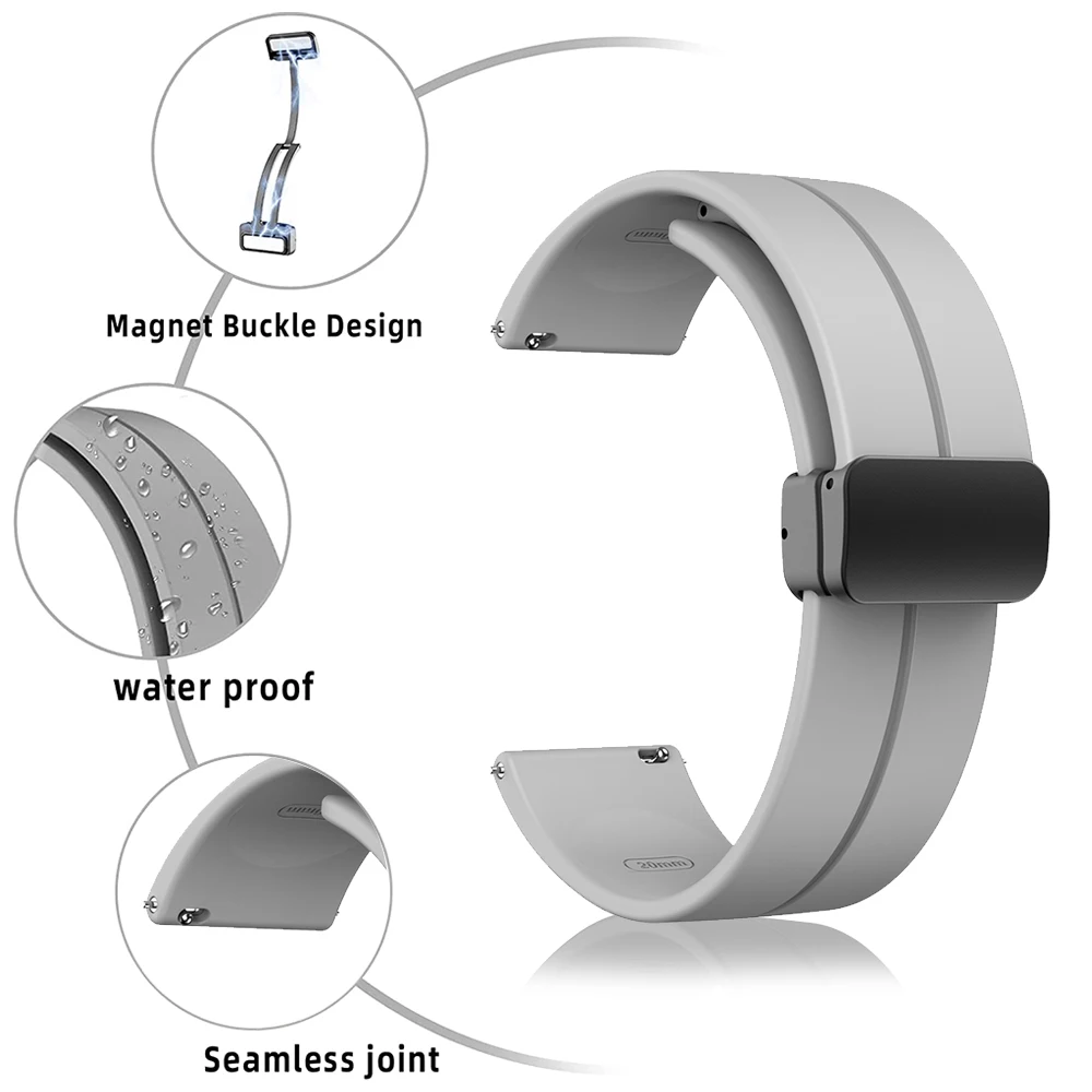 20mm 22mm Silicone Strap For Oneplus Watch Band Sport Band For Amazfit GTR 4/3/3pro/2 GTS 3/2 47mm 42mm Bracelet Armband Correa image 4