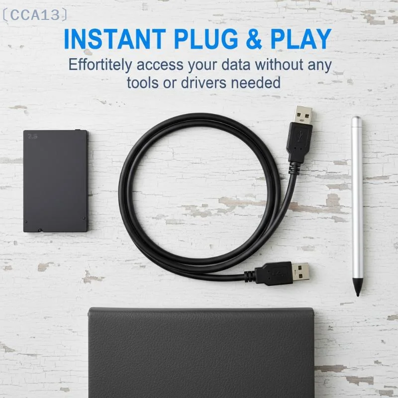 〔CCA13〕25 Inch SATA Hard Disk Drive to USB 30 20 Adapter Cable For SSD HDD Fast File Access for PC Notebook  Use