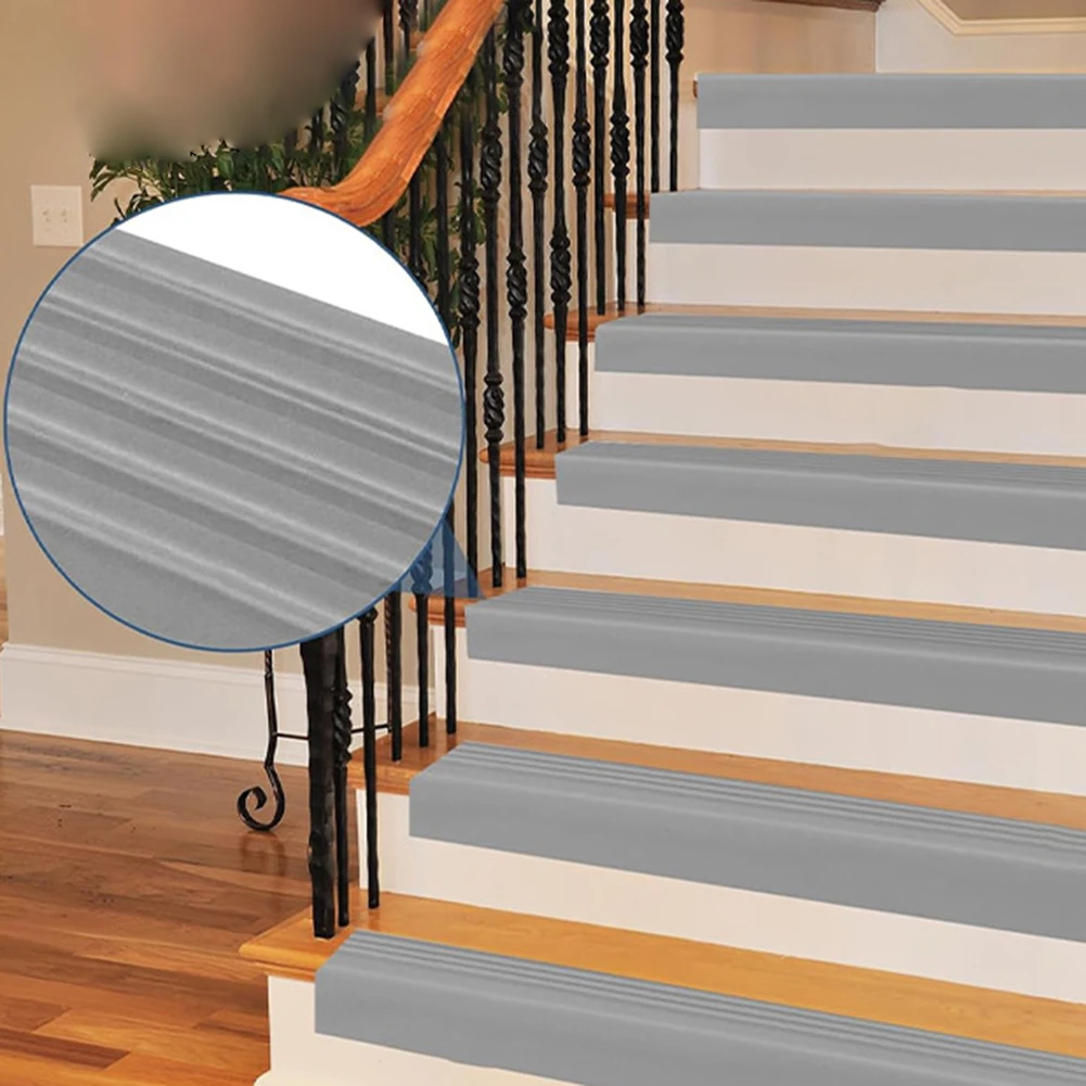 Fotografia 6: Faixa de Transição em PVC Cinza 5cm de Largura 1,5m de Comprimento para Cobertura de Vãos entre Pisos Laminados, Carpetes, Vinil e Bordas de Madeira
