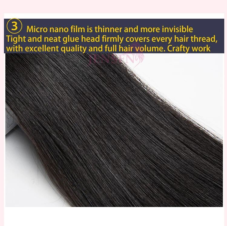 Mini Tape In Hair Extensions 100% Remy Natural Human Hair 16