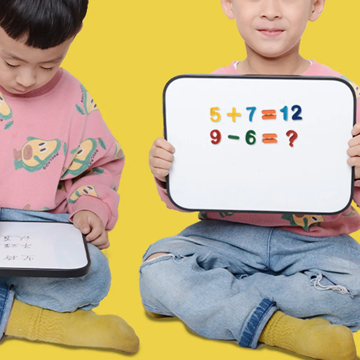 子供向け教育用吊り下げ式磁気黒板-1個-書き取り練習、お絵かきボード、楽しいインタラクティブ学習ツール、ホームスクール用