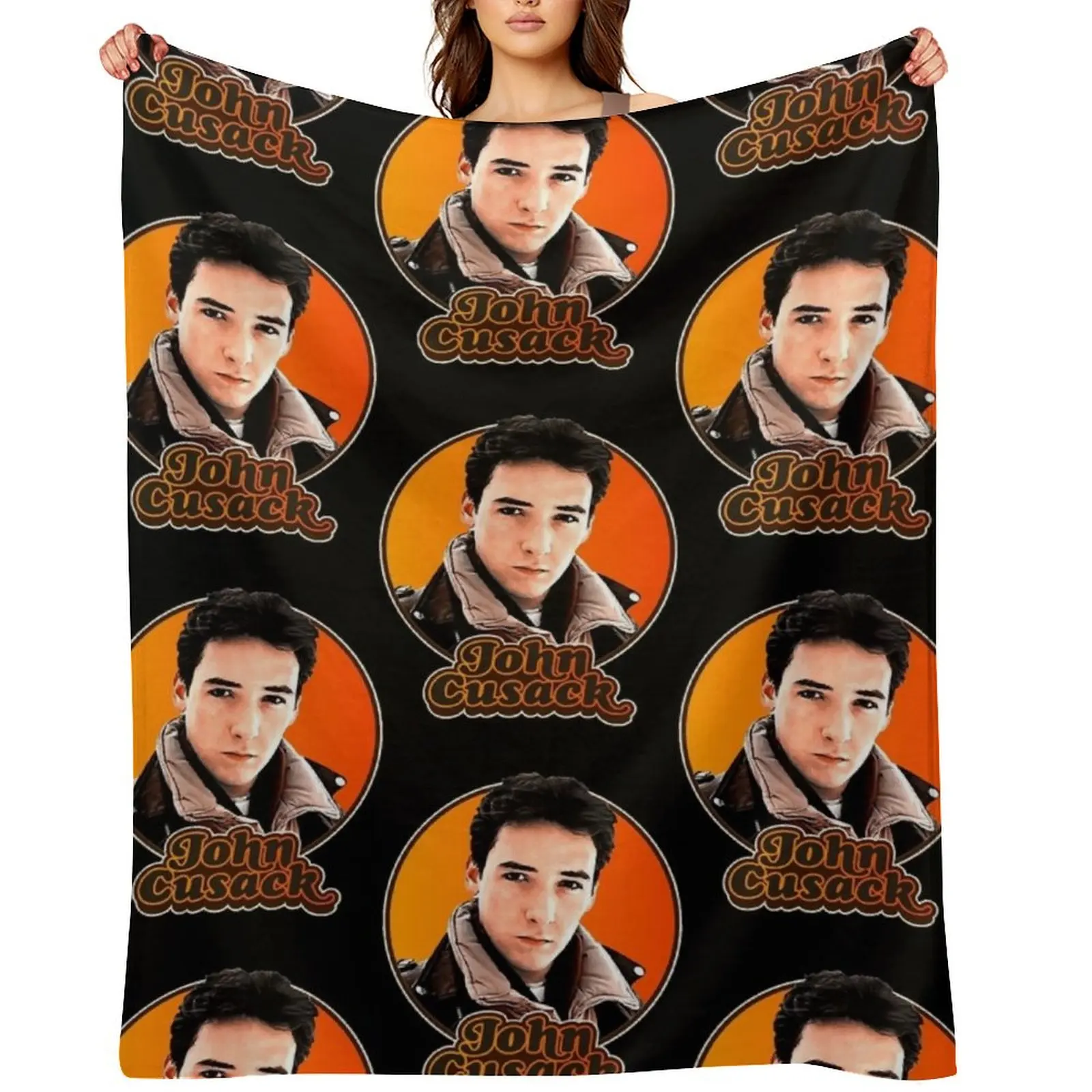 

Retro John Cusack Tribute Throw Blanket Stuffeds Camping Kid'S Thermal Blankets