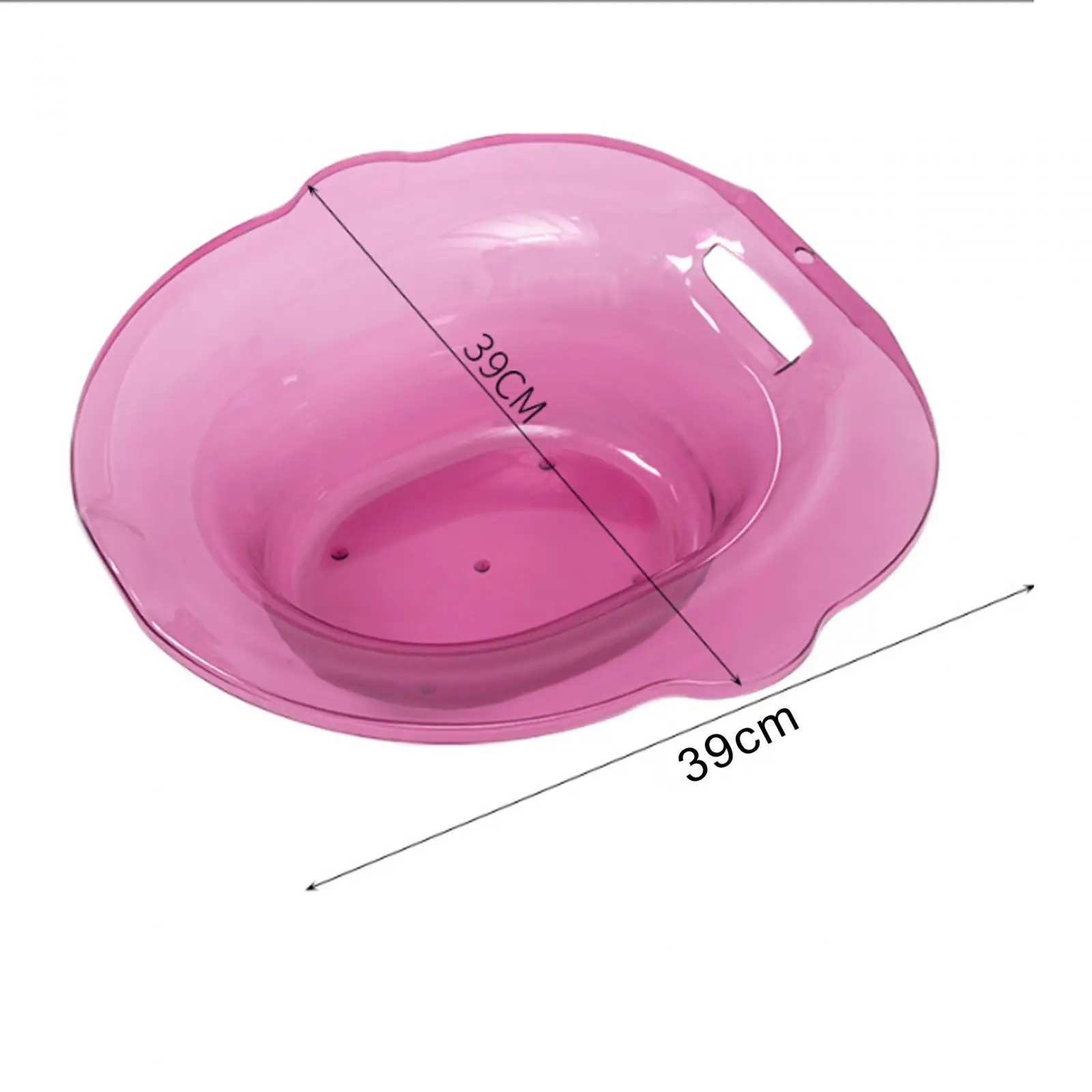 Universal Plastic Sitz Bath Chair Basin Anti Spill Hip Tub for Sitting Bath Elderly Bathroom Aids