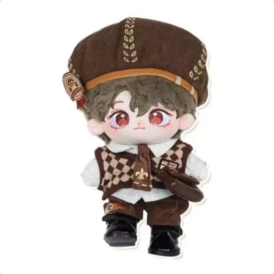 niannyyhouse 20cm Plush Doll Clothes Hat Shirt Vest Pants Tie Backpack Glasses Mailman Set 8in Doll Accories Dr Up